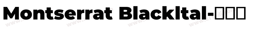 Montserrat Blackltal字体转换
